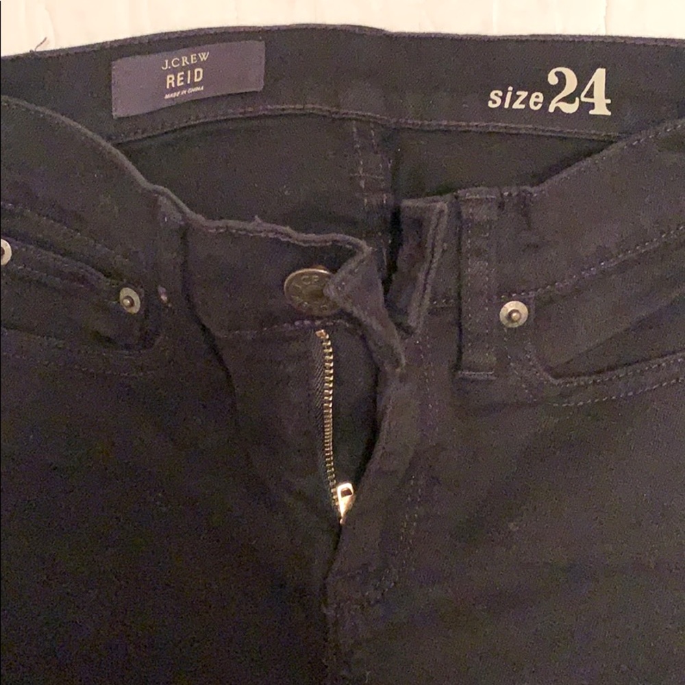JCrew Reid Black Skinny jeans new
